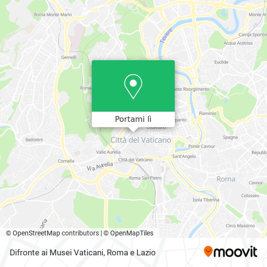 Mappa Difronte ai Musei Vaticani