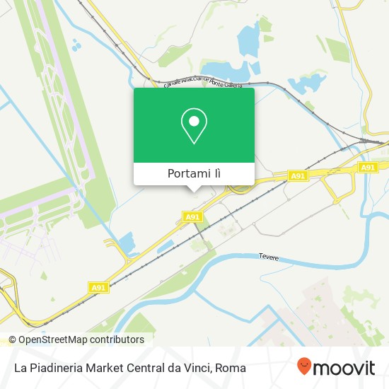 Mappa La Piadineria Market Central da Vinci