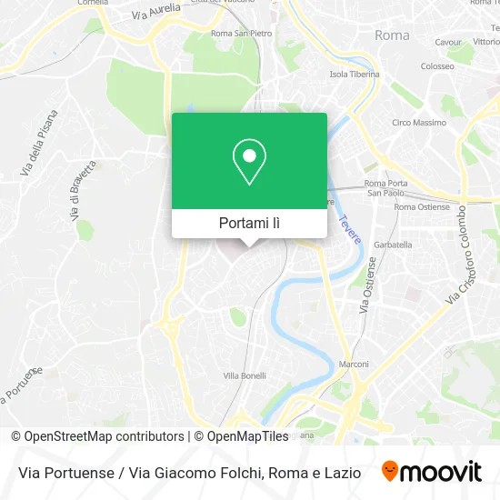 Mappa Via Portuense / Via Giacomo Folchi