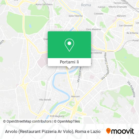Mappa Arvolo (Restaurant Pizzeria Ar Volo)