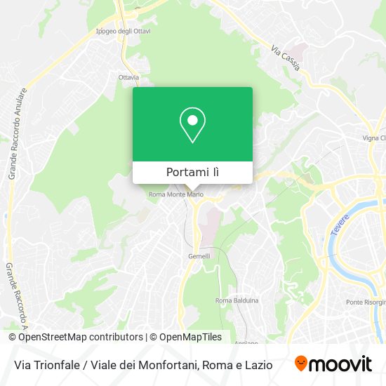 Mappa Via Trionfale / Viale dei Monfortani