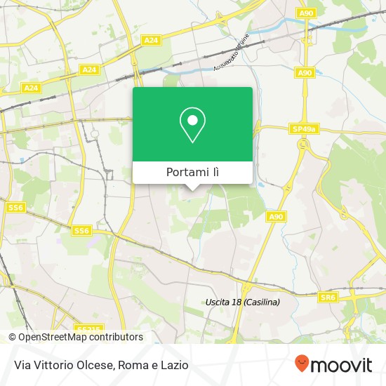 Mappa Via Vittorio Olcese