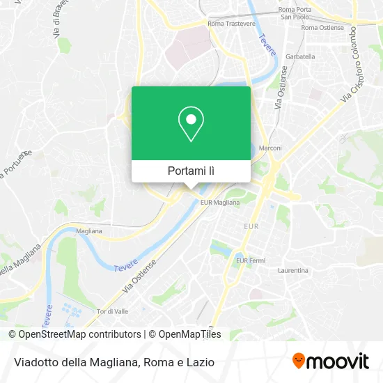 Mappa Viadotto della Magliana