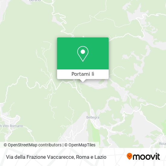 Mappa Via della Frazione Vaccarecce