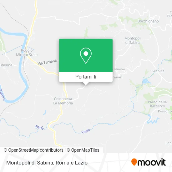 Mappa Montopoli di Sabina