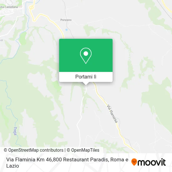 Mappa Via Flaminia Km 46,800 Restaurant Paradis