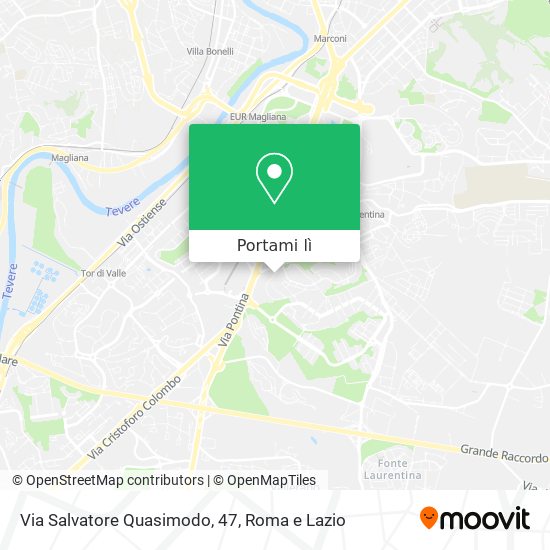 Mappa Via Salvatore Quasimodo, 47
