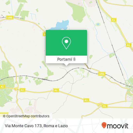 Mappa Via Monte Cavo 173