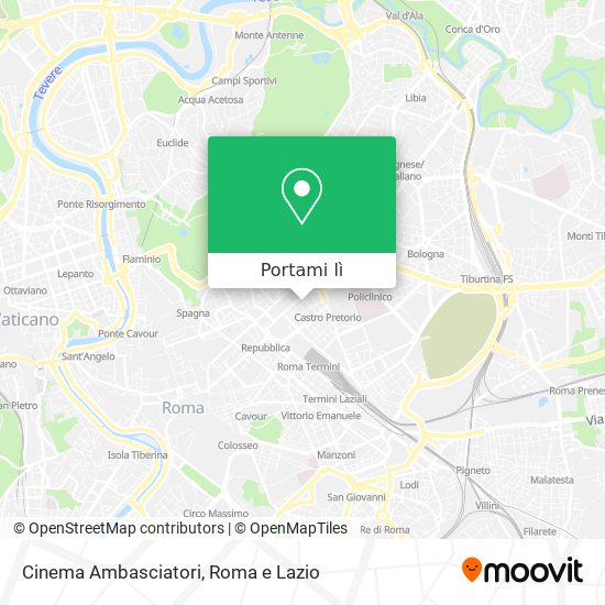 Mappa Cinema Ambasciatori