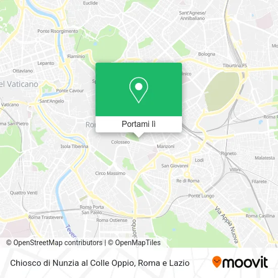 Mappa Chiosco di Nunzia al Colle Oppio
