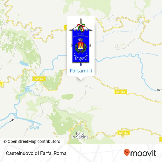 Mappa Castelnuovo di Farfa