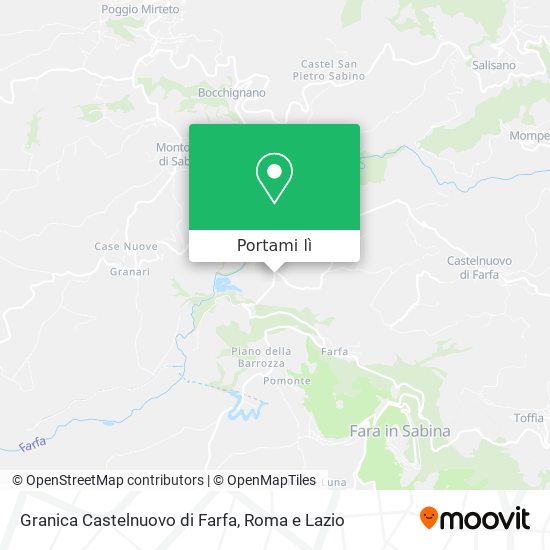 Mappa Granica Castelnuovo di Farfa