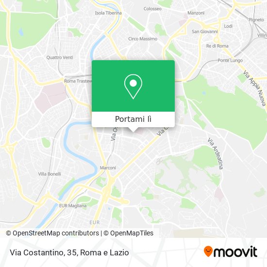 Mappa Via Costantino, 35