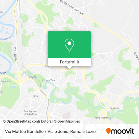 Mappa Via Matteo Bandello / Viale Jonio