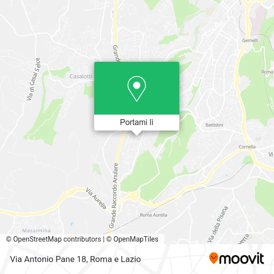 Mappa Via Antonio Pane 18