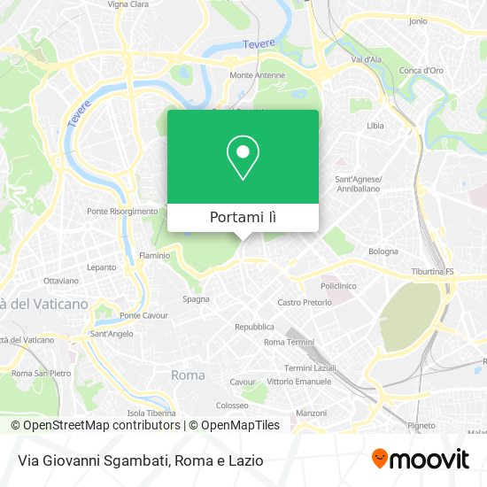 Mappa Via Giovanni Sgambati