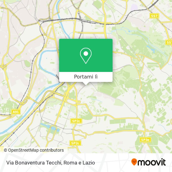 Mappa Via Bonaventura Tecchi