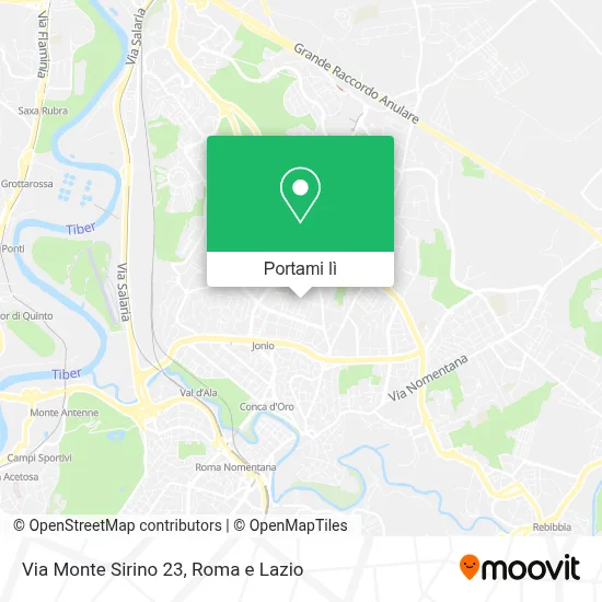 Mappa Via Monte Sirino  23