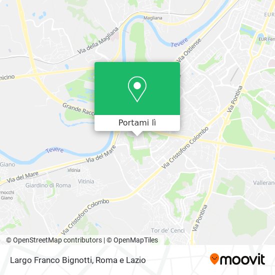 Mappa Largo Franco Bignotti