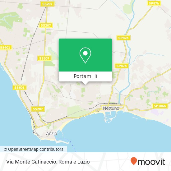 Mappa Via Monte Catinaccio