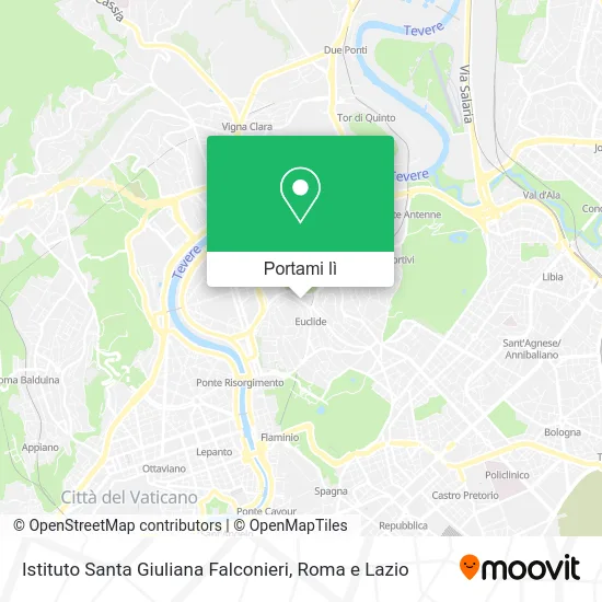Mappa Istituto Santa Giuliana Falconieri