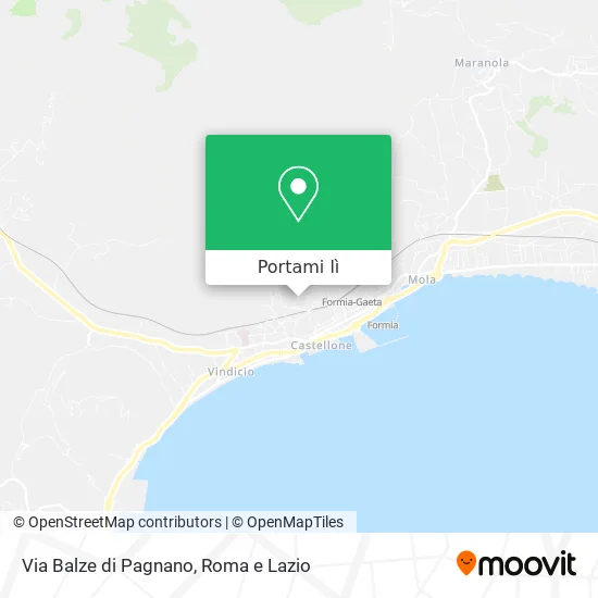 Mappa Via Balze di Pagnano