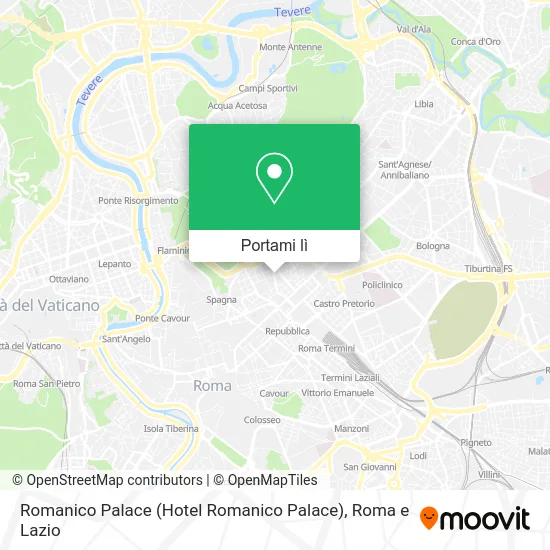 Mappa Romanico Palace (Hotel Romanico Palace)