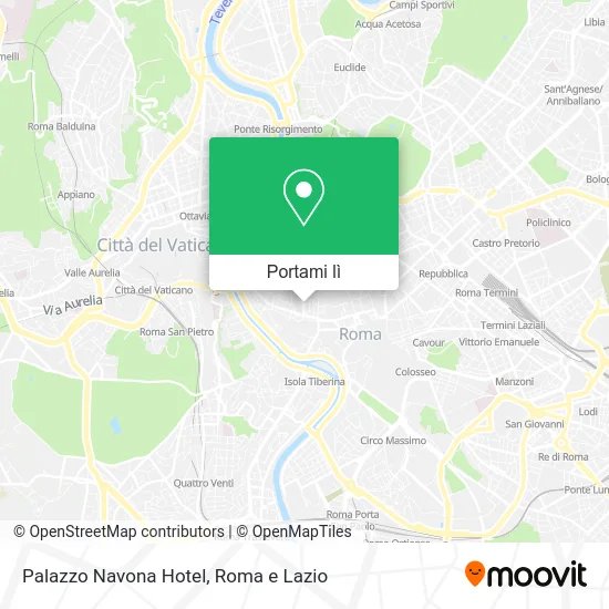 Mappa Palazzo Navona Hotel