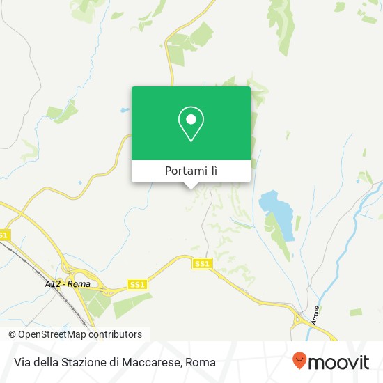 Mappa Via della Stazione di Maccarese