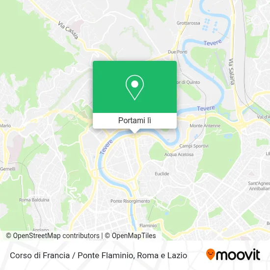 Mappa Corso di Francia / Ponte Flaminio