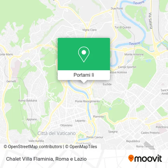 Mappa Chalet Villa Flaminia