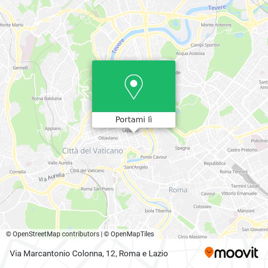 Mappa Via Marcantonio Colonna, 12