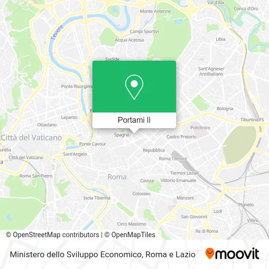 Mappa Ministero dello Sviluppo Economico