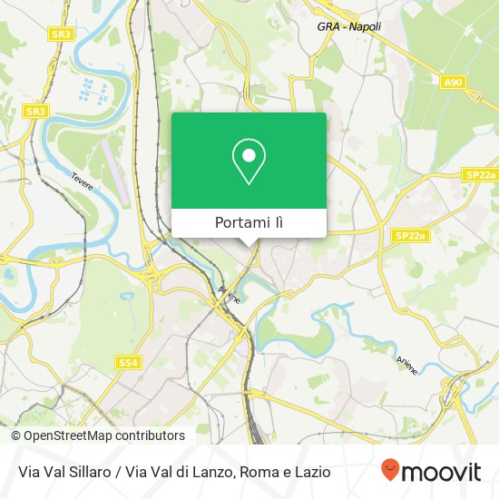 Mappa Via Val Sillaro / Via Val di Lanzo