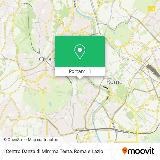 Mappa Centro Danza di Mimma Testa