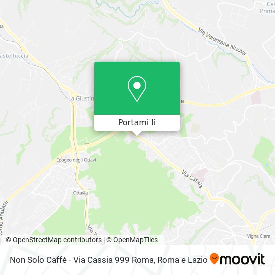 Mappa Non Solo Caffè - Via Cassia 999 Roma