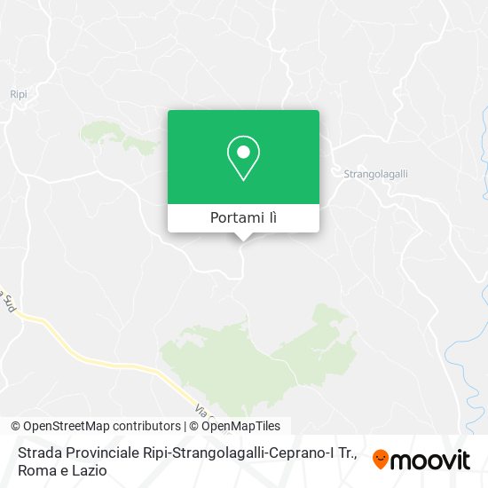 Mappa Strada Provinciale Ripi-Strangolagalli-Ceprano-I Tr.