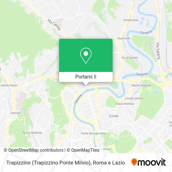 Mappa Trapizzino (Trapizzino Ponte Milvio)