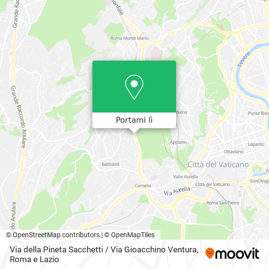 Mappa Via della Pineta Sacchetti / Via Gioacchino Ventura