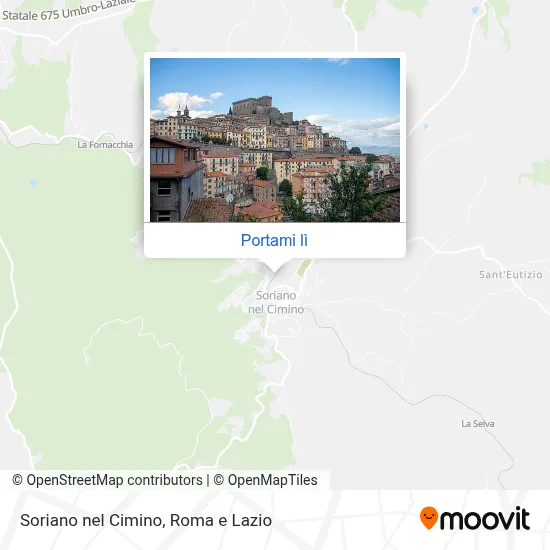 Mappa Soriano nel Cimino