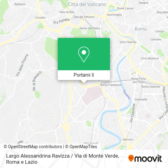 Mappa Largo Alessandrina Ravizza / Via di Monte Verde