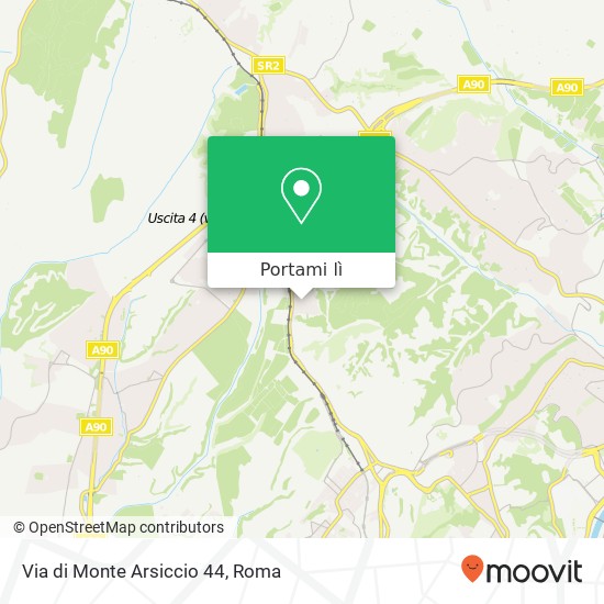 Mappa Via di Monte Arsiccio 44