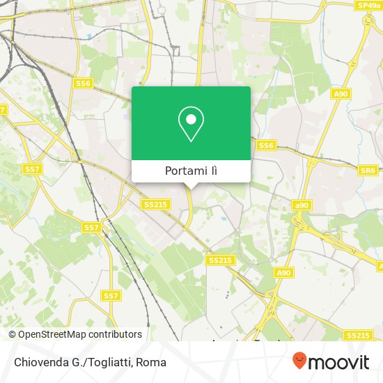 Mappa Chiovenda G./Togliatti