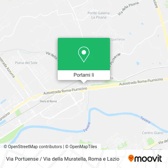 Mappa Via Portuense / Via della Muratella