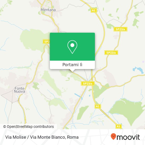 Mappa Via Molise / Via Monte Bianco
