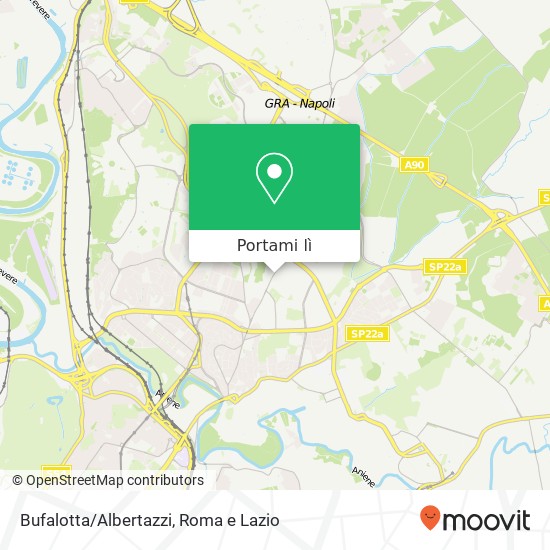 Mappa Bufalotta/Albertazzi