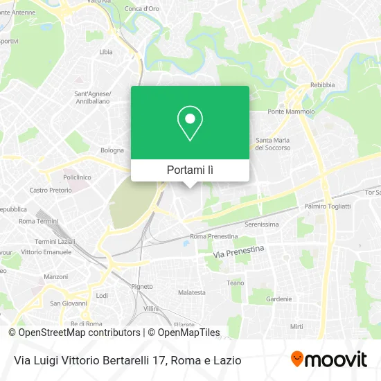 Mappa Via Luigi Vittorio Bertarelli 17
