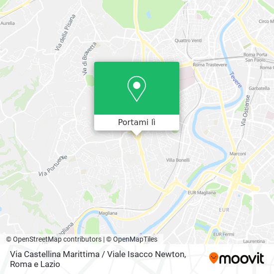 Mappa Via Castellina Marittima / Viale Isacco Newton