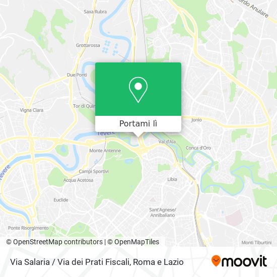 Mappa Via Salaria / Via dei Prati Fiscali