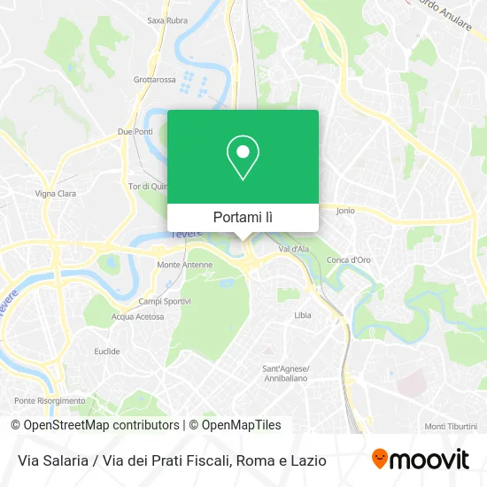 Mappa Via Salaria / Via dei Prati Fiscali